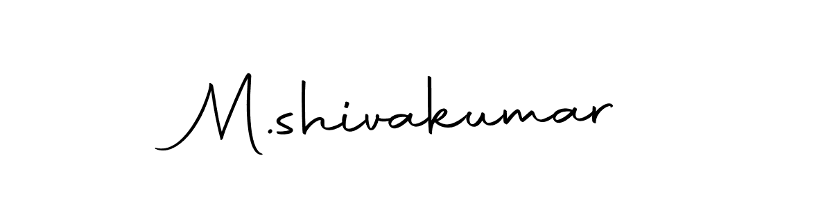 Make a beautiful signature design for name M.shivakumar. With this signature (Autography-DOLnW) style, you can create a handwritten signature for free. M.shivakumar signature style 10 images and pictures png