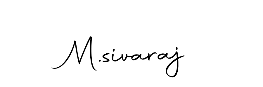 Use a signature maker to create a handwritten signature online. With this signature software, you can design (Autography-DOLnW) your own signature for name M.sivaraj. M.sivaraj signature style 10 images and pictures png