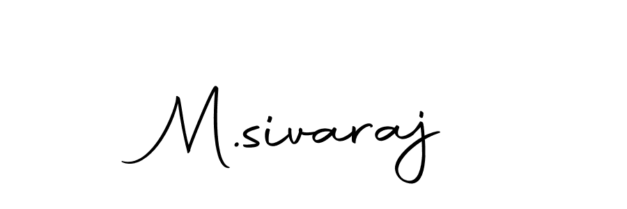 Design your own signature with our free online signature maker. With this signature software, you can create a handwritten (Autography-DOLnW) signature for name M.sivaraj. M.sivaraj signature style 10 images and pictures png