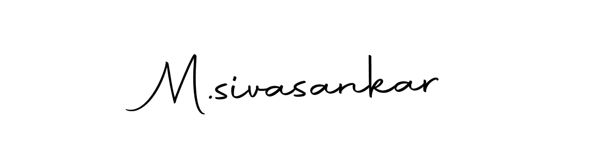 The best way (Autography-DOLnW) to make a short signature is to pick only two or three words in your name. The name M.sivasankar include a total of six letters. For converting this name. M.sivasankar signature style 10 images and pictures png