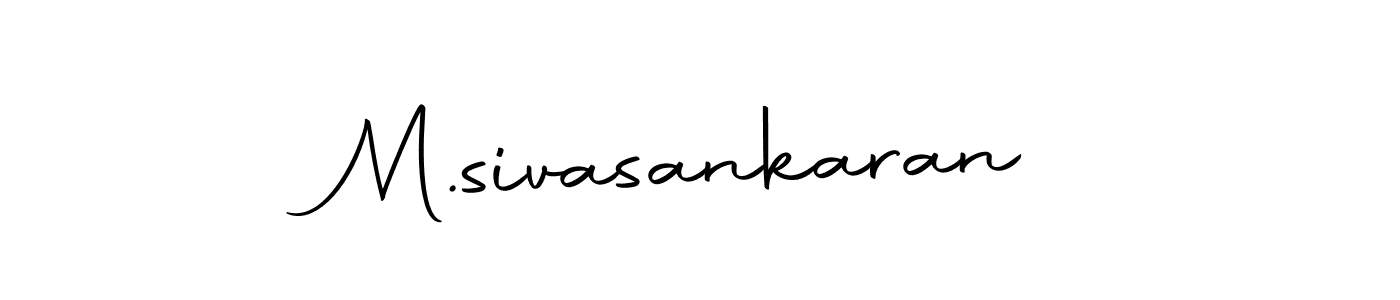 Also we have M.sivasankaran name is the best signature style. Create professional handwritten signature collection using Autography-DOLnW autograph style. M.sivasankaran signature style 10 images and pictures png