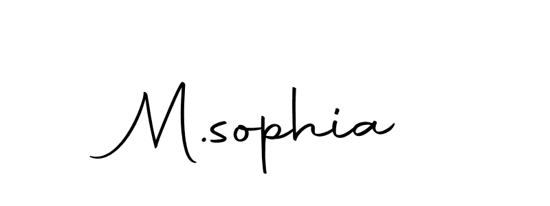 if you are searching for the best signature style for your name M.sophia. so please give up your signature search. here we have designed multiple signature styles  using Autography-DOLnW. M.sophia signature style 10 images and pictures png