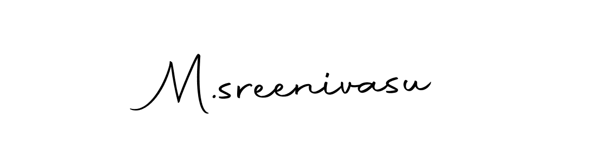 How to make M.sreenivasu signature? Autography-DOLnW is a professional autograph style. Create handwritten signature for M.sreenivasu name. M.sreenivasu signature style 10 images and pictures png