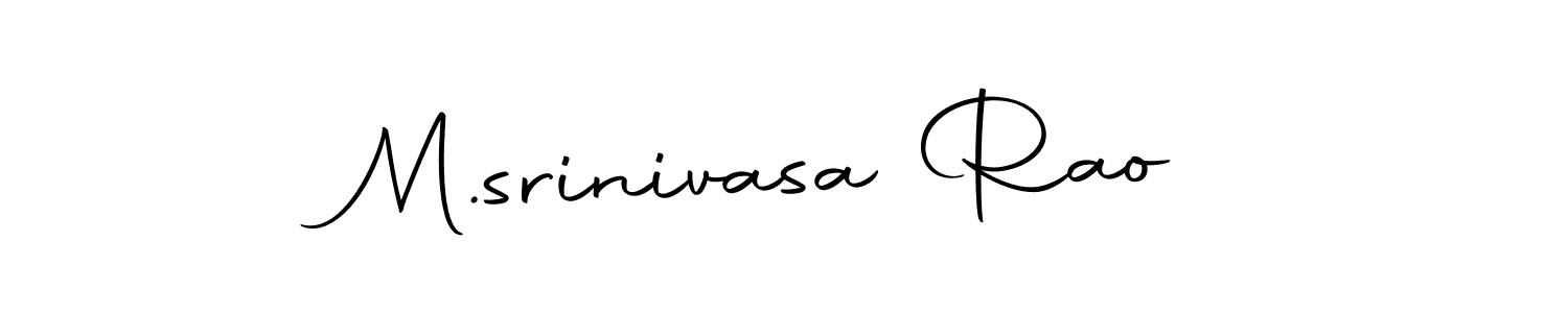 How to make M.srinivasa Rao name signature. Use Autography-DOLnW style for creating short signs online. This is the latest handwritten sign. M.srinivasa Rao signature style 10 images and pictures png