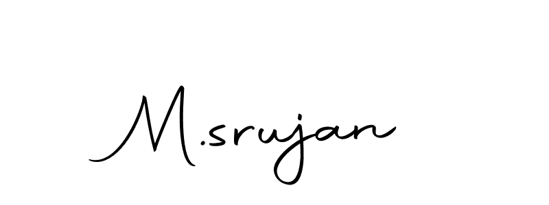 How to Draw M.srujan signature style? Autography-DOLnW is a latest design signature styles for name M.srujan. M.srujan signature style 10 images and pictures png