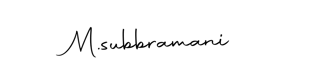 It looks lik you need a new signature style for name M.subbramani. Design unique handwritten (Autography-DOLnW) signature with our free signature maker in just a few clicks. M.subbramani signature style 10 images and pictures png