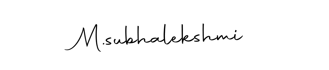Also we have M.subhalekshmi name is the best signature style. Create professional handwritten signature collection using Autography-DOLnW autograph style. M.subhalekshmi signature style 10 images and pictures png