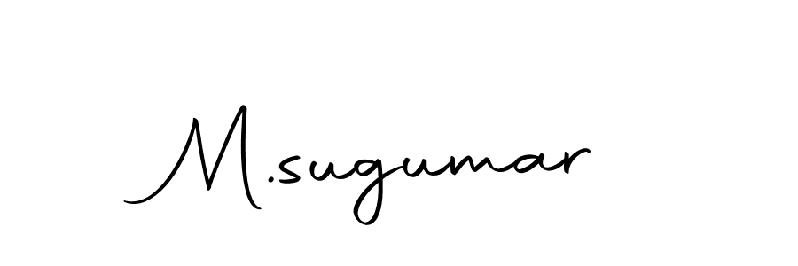 Design your own signature with our free online signature maker. With this signature software, you can create a handwritten (Autography-DOLnW) signature for name M.sugumar. M.sugumar signature style 10 images and pictures png