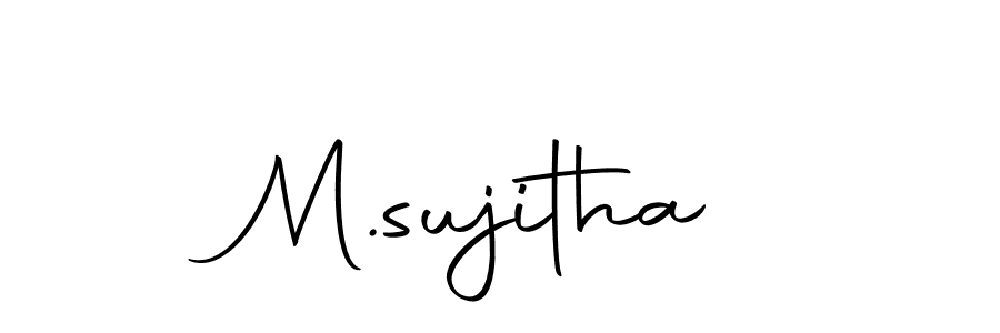 if you are searching for the best signature style for your name M.sujitha. so please give up your signature search. here we have designed multiple signature styles  using Autography-DOLnW. M.sujitha signature style 10 images and pictures png