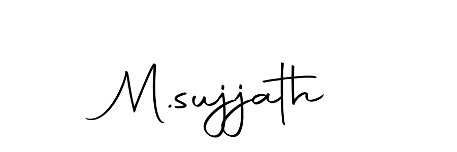 How to make M.sujjath name signature. Use Autography-DOLnW style for creating short signs online. This is the latest handwritten sign. M.sujjath signature style 10 images and pictures png