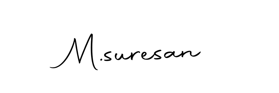 M.suresan stylish signature style. Best Handwritten Sign (Autography-DOLnW) for my name. Handwritten Signature Collection Ideas for my name M.suresan. M.suresan signature style 10 images and pictures png