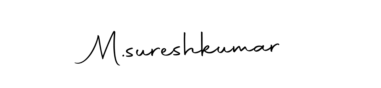 if you are searching for the best signature style for your name M.sureshkumar. so please give up your signature search. here we have designed multiple signature styles  using Autography-DOLnW. M.sureshkumar signature style 10 images and pictures png