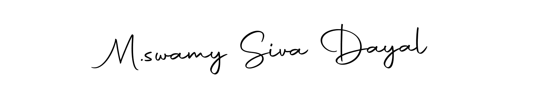 You can use this online signature creator to create a handwritten signature for the name M.swamy Siva Dayal. This is the best online autograph maker. M.swamy Siva Dayal signature style 10 images and pictures png