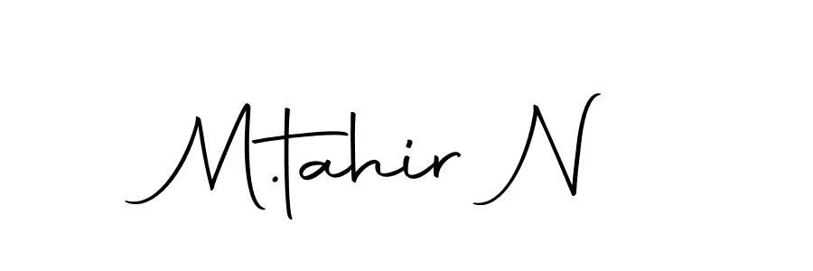 Make a beautiful signature design for name M.tahir N. With this signature (Autography-DOLnW) style, you can create a handwritten signature for free. M.tahir N signature style 10 images and pictures png