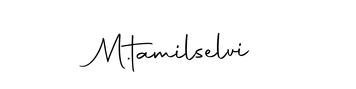 Make a beautiful signature design for name M.tamilselvi. With this signature (Autography-DOLnW) style, you can create a handwritten signature for free. M.tamilselvi signature style 10 images and pictures png