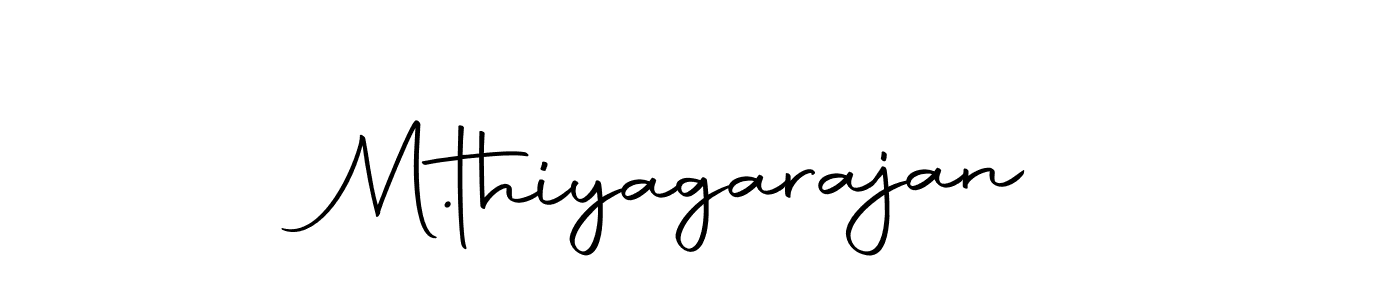 Use a signature maker to create a handwritten signature online. With this signature software, you can design (Autography-DOLnW) your own signature for name M.thiyagarajan. M.thiyagarajan signature style 10 images and pictures png