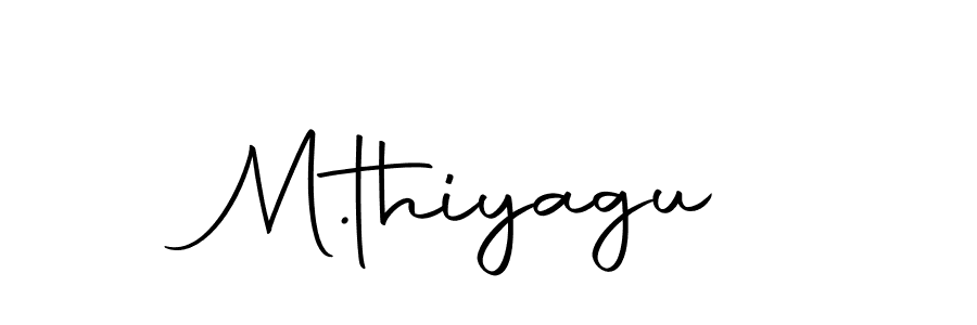 Make a beautiful signature design for name M.thiyagu. Use this online signature maker to create a handwritten signature for free. M.thiyagu signature style 10 images and pictures png