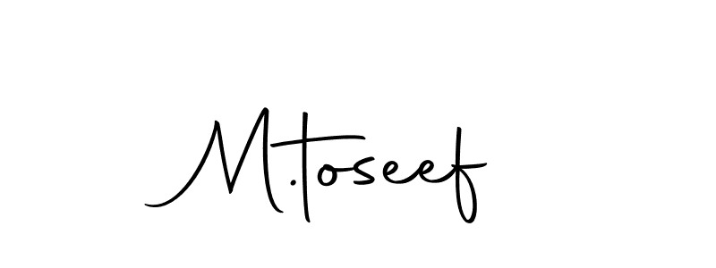 Make a beautiful signature design for name M.toseef. With this signature (Autography-DOLnW) style, you can create a handwritten signature for free. M.toseef signature style 10 images and pictures png