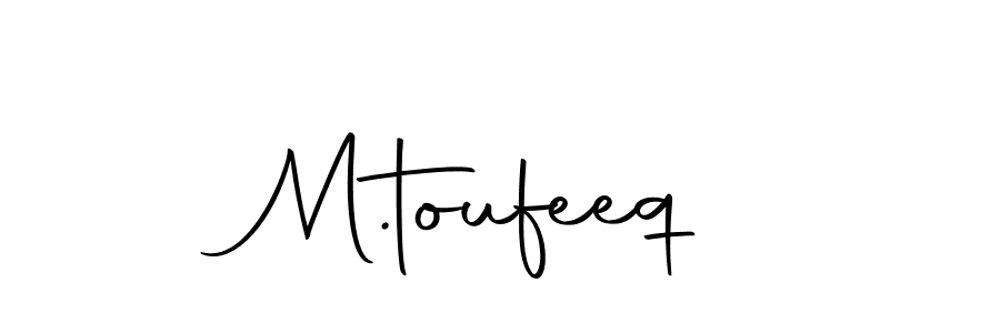 Make a beautiful signature design for name M.toufeeq. Use this online signature maker to create a handwritten signature for free. M.toufeeq signature style 10 images and pictures png