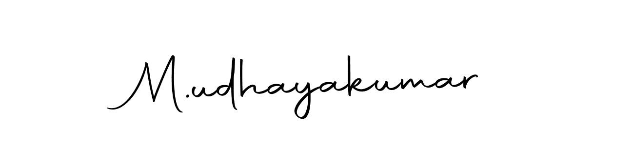The best way (Autography-DOLnW) to make a short signature is to pick only two or three words in your name. The name M.udhayakumar include a total of six letters. For converting this name. M.udhayakumar signature style 10 images and pictures png