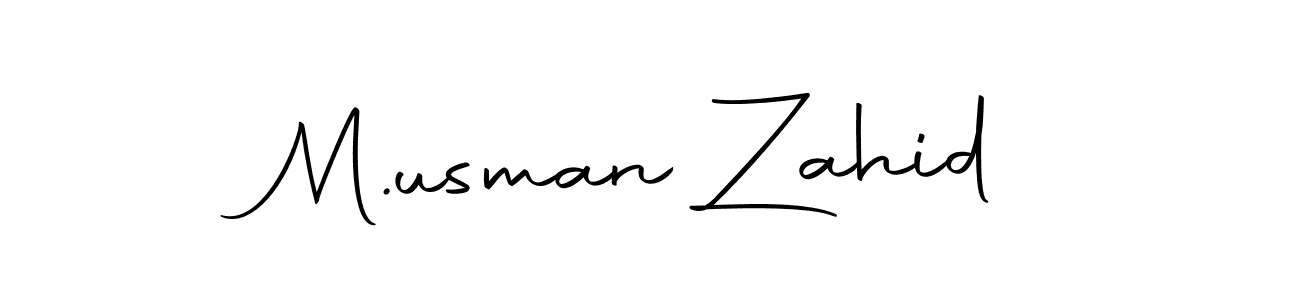 Also we have M.usman Zahid name is the best signature style. Create professional handwritten signature collection using Autography-DOLnW autograph style. M.usman Zahid signature style 10 images and pictures png