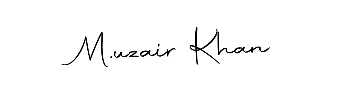 The best way (Autography-DOLnW) to make a short signature is to pick only two or three words in your name. The name M.uzair Khan include a total of six letters. For converting this name. M.uzair Khan signature style 10 images and pictures png