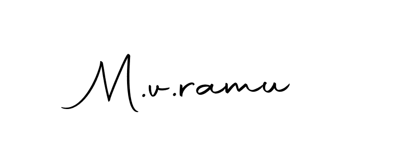 The best way (Autography-DOLnW) to make a short signature is to pick only two or three words in your name. The name M.v.ramu include a total of six letters. For converting this name. M.v.ramu signature style 10 images and pictures png