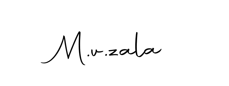 if you are searching for the best signature style for your name M.v.zala. so please give up your signature search. here we have designed multiple signature styles  using Autography-DOLnW. M.v.zala signature style 10 images and pictures png