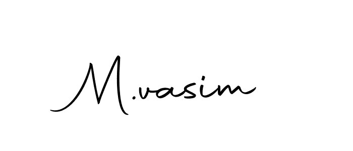 How to make M.vasim signature? Autography-DOLnW is a professional autograph style. Create handwritten signature for M.vasim name. M.vasim signature style 10 images and pictures png