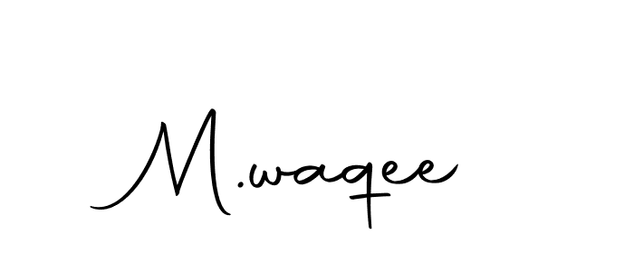 You should practise on your own different ways (Autography-DOLnW) to write your name (M.waqee) in signature. don't let someone else do it for you. M.waqee signature style 10 images and pictures png