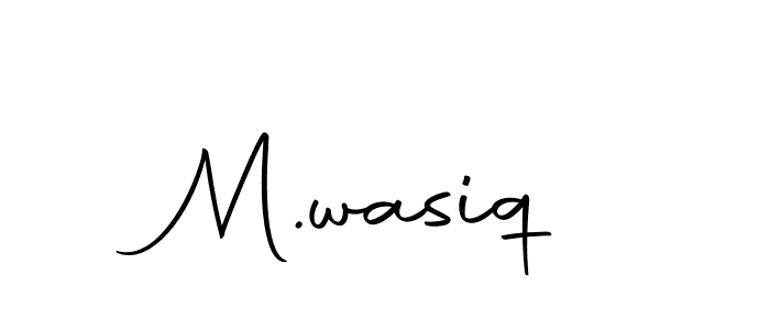 Make a beautiful signature design for name M.wasiq. Use this online signature maker to create a handwritten signature for free. M.wasiq signature style 10 images and pictures png