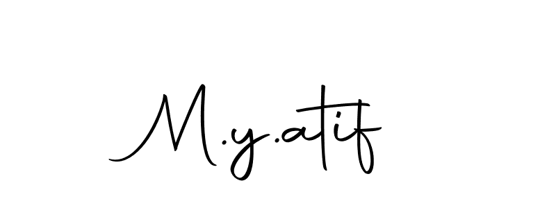 Make a beautiful signature design for name M.y.atif. Use this online signature maker to create a handwritten signature for free. M.y.atif signature style 10 images and pictures png