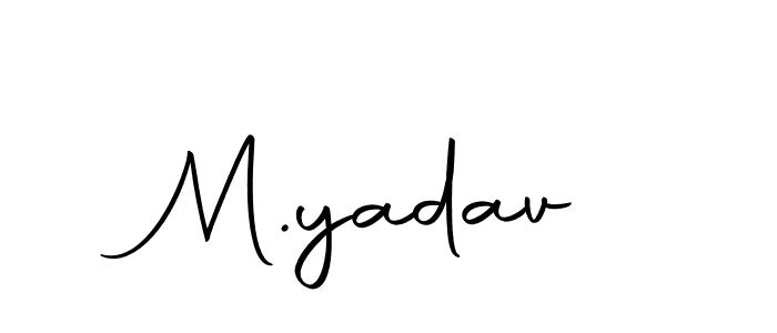 Make a beautiful signature design for name M.yadav. Use this online signature maker to create a handwritten signature for free. M.yadav signature style 10 images and pictures png