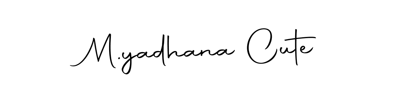 Here are the top 10 professional signature styles for the name M.yadhana Cute. These are the best autograph styles you can use for your name. M.yadhana Cute signature style 10 images and pictures png