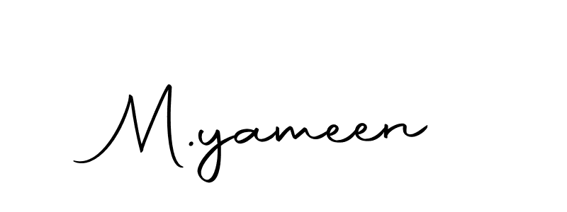 Create a beautiful signature design for name M.yameen. With this signature (Autography-DOLnW) fonts, you can make a handwritten signature for free. M.yameen signature style 10 images and pictures png