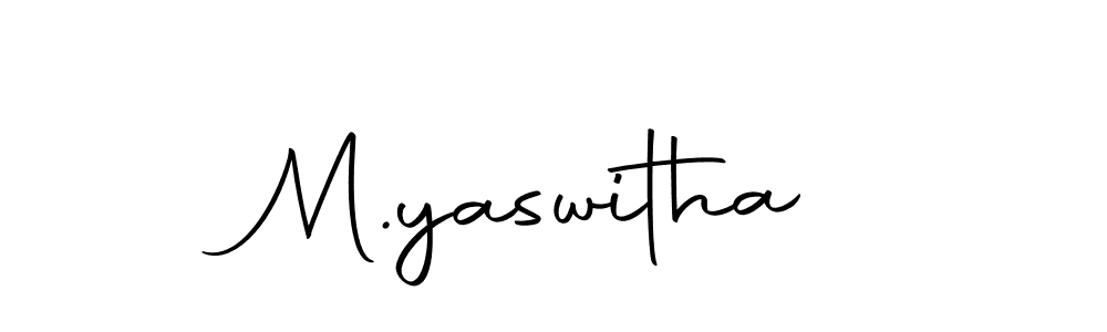 It looks lik you need a new signature style for name M.yaswitha. Design unique handwritten (Autography-DOLnW) signature with our free signature maker in just a few clicks. M.yaswitha signature style 10 images and pictures png