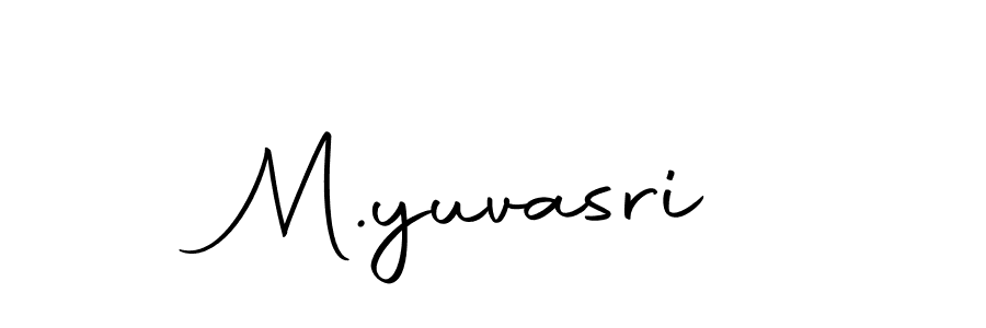 Make a beautiful signature design for name M.yuvasri. With this signature (Autography-DOLnW) style, you can create a handwritten signature for free. M.yuvasri signature style 10 images and pictures png