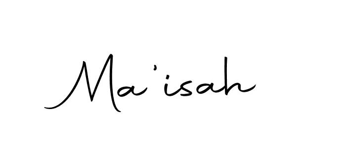 Use a signature maker to create a handwritten signature online. With this signature software, you can design (Autography-DOLnW) your own signature for name Ma'isah. Ma'isah signature style 10 images and pictures png