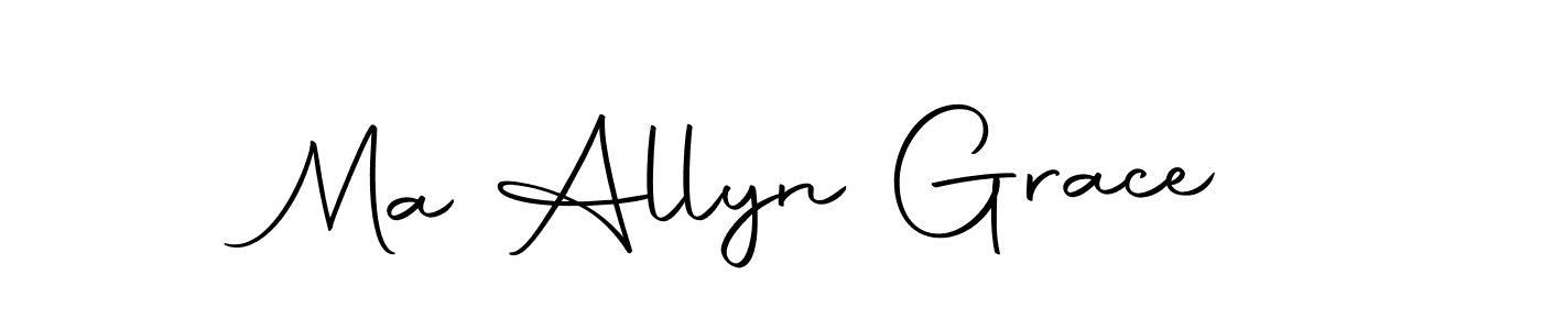 This is the best signature style for the Ma Allyn Grace name. Also you like these signature font (Autography-DOLnW). Mix name signature. Ma Allyn Grace signature style 10 images and pictures png