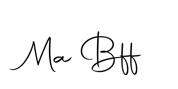 Make a beautiful signature design for name Ma Bff. With this signature (Autography-DOLnW) style, you can create a handwritten signature for free. Ma Bff signature style 10 images and pictures png