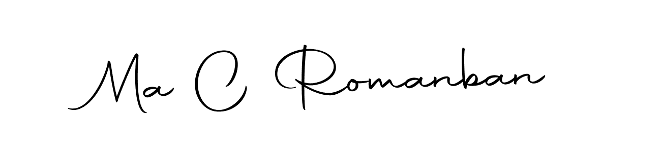 You should practise on your own different ways (Autography-DOLnW) to write your name (Ma C Romanban) in signature. don't let someone else do it for you. Ma C Romanban signature style 10 images and pictures png