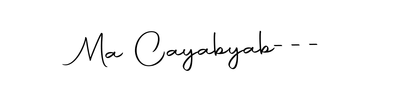 How to make Ma Cayabyab--- name signature. Use Autography-DOLnW style for creating short signs online. This is the latest handwritten sign. Ma Cayabyab--- signature style 10 images and pictures png