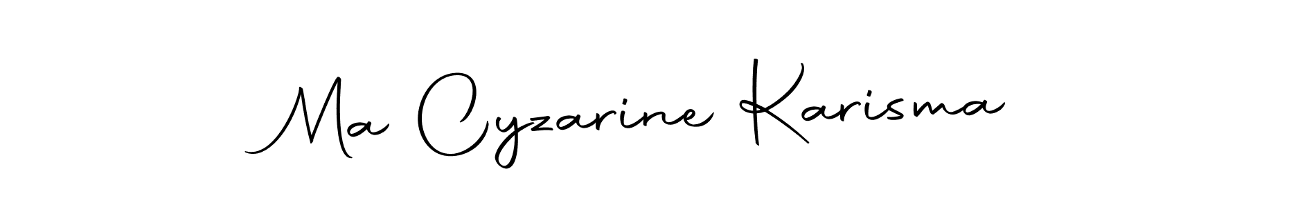 The best way (Autography-DOLnW) to make a short signature is to pick only two or three words in your name. The name Ma Cyzarine Karisma include a total of six letters. For converting this name. Ma Cyzarine Karisma signature style 10 images and pictures png