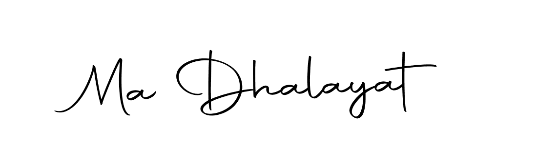 Make a beautiful signature design for name Ma Dhalayat. With this signature (Autography-DOLnW) style, you can create a handwritten signature for free. Ma Dhalayat signature style 10 images and pictures png