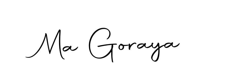 Make a beautiful signature design for name Ma Goraya. With this signature (Autography-DOLnW) style, you can create a handwritten signature for free. Ma Goraya signature style 10 images and pictures png