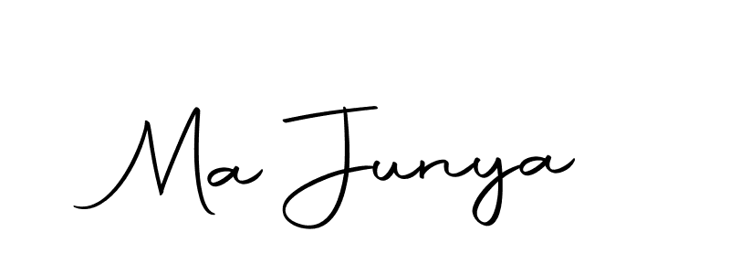 Design your own signature with our free online signature maker. With this signature software, you can create a handwritten (Autography-DOLnW) signature for name Ma Junya. Ma Junya signature style 10 images and pictures png