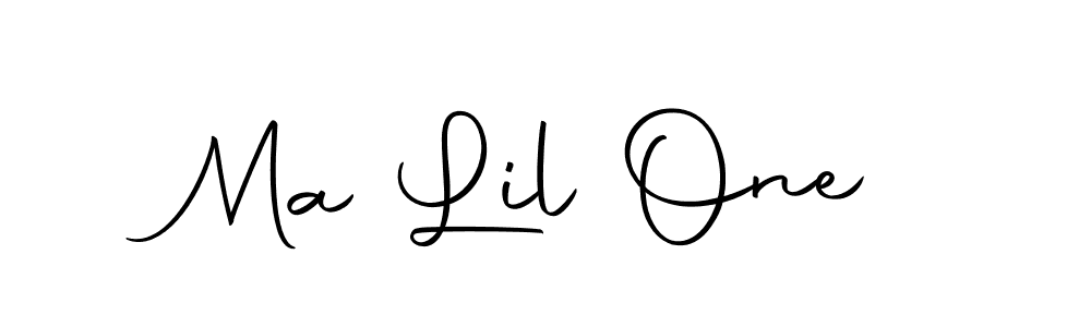 You should practise on your own different ways (Autography-DOLnW) to write your name (Ma Lil One) in signature. don't let someone else do it for you. Ma Lil One signature style 10 images and pictures png