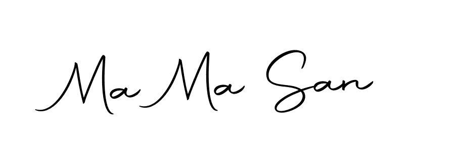 You should practise on your own different ways (Autography-DOLnW) to write your name (Ma Ma San) in signature. don't let someone else do it for you. Ma Ma San signature style 10 images and pictures png