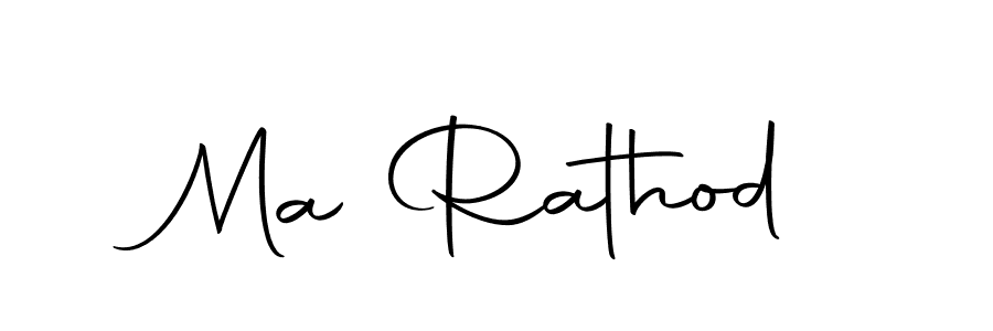 Make a beautiful signature design for name Ma Rathod. With this signature (Autography-DOLnW) style, you can create a handwritten signature for free. Ma Rathod signature style 10 images and pictures png