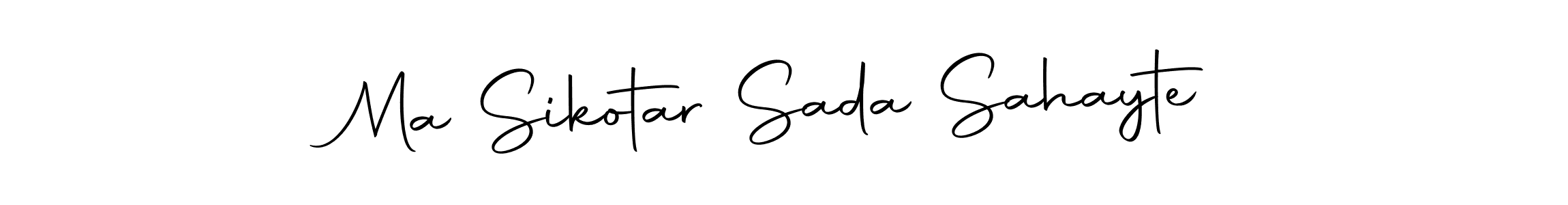 You should practise on your own different ways (Autography-DOLnW) to write your name (Ma Sikotar Sada Sahayte) in signature. don't let someone else do it for you. Ma Sikotar Sada Sahayte signature style 10 images and pictures png